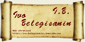 Ivo Belegišanin vizit kartica